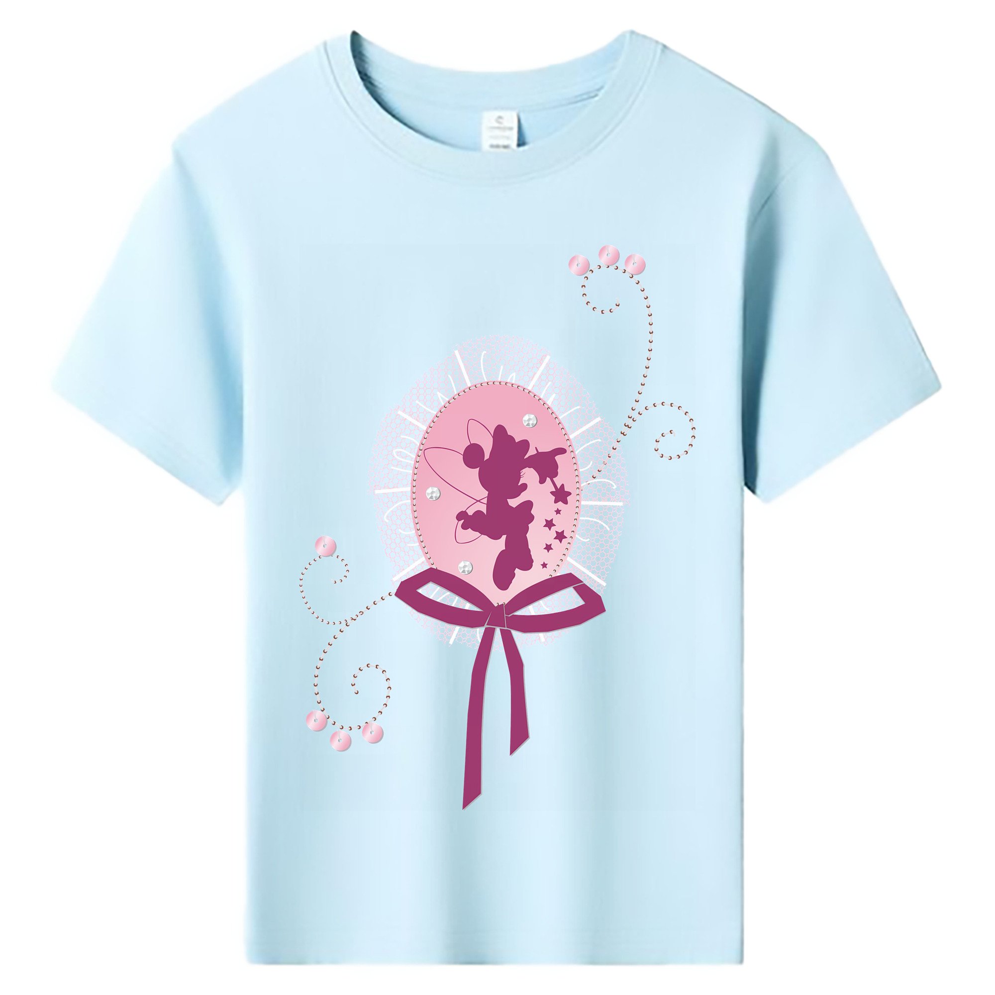 ミッキーマウス Mickey Mouse 綿100％キッズTシャツ（フロントプリント）